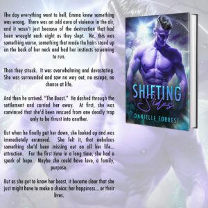The day everything went to hell, Emma knew something was wrong. There was an odd aura of violence in the air, and it wasn't just because of the destruction that had been wrought each night as they slept. No, this was something worse, something that made the hairs stand up on the back of her neck and had her instincts screaming to run. Then they struck. It was overwhelming and devastating. She was surrounded and saw no way out, no escape, no chance at life. And then he arrived. "The Beast." He dashed through the settlement and carried her away. At first, she was convinced that she'd been rescued from one deadly trap only to be thrust into another. But when he finally put her down, she looked up and was immediately ensnared. She felt it, that nebulous something she'd been missing out on all her life… attraction. For the first time in a long time, she had a spark of hope. Maybe she could have love, a family, purpose. But as she got to know her beast, it became clear that she just might have to make a choice: her happiness… or their lives.